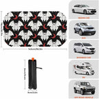Cartoon Mothman Car Windshield Sun Shade Foldable Umbrella Auto Sunshade for Car Truck SUV-Blocks Sun Visor Protector-Keeps Your Vehicle Cool - Image 3