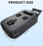 Sinvanho Car Cup Holder, Back Seat Cup Holder for Car Organizer | PU Leather Couch Sofa Bed Cup Holder Expander Tray, Boat Tray, Trucks, Minivans,SUVs,RVs,Vehicles,Holds Drinks,Remote,Snacks - Image 8