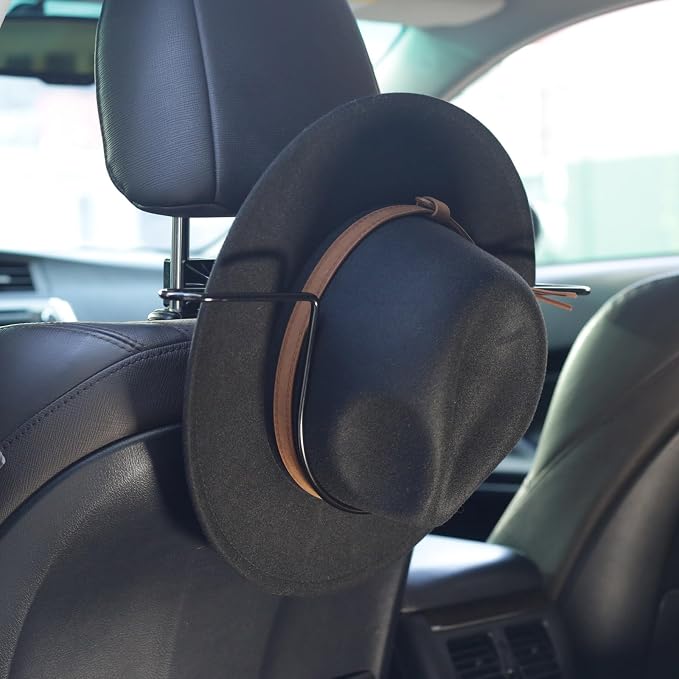 GEEDAR Car Hat Holder Rack for Truck SUV Accessories - Design for Panama Fedora and Flat Brim Hats - Image 3