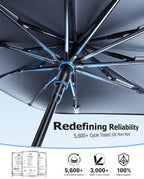 [2026 Upgrade] Weektic Windshield Sun Shade Umbrella, [Double Thickened Ice Crystal Coating] Sun & Heat Protection, Keep Vehicle Cool & Protect Interior, Zero Light Leakage Medium 57" L x 31" W - Image 4