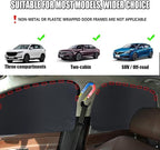 XCBYT Magnetic Side Window Sun Shade, 100% Blackout Privacy Sun Protection | 4-Pack 100% blackout privacy & UV cooling for camping & naps. Magnetic attach (iron frames only) for up to 33-inch windows - Image 2