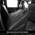 EKR Ram 1500 Seat Covers Custom Fit for RAM 1500 (Crew Cab) Laramie/Sport/Rebel 2011-2018,Waterproof Leather Black Car Seat Cover for Trucks Full Set-Faux Leather(Black) - Image 8