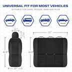 Skechers Memory Foam Seat Covers,Leather Car Seat Covers, Ultimate Comfort & Support Front Seat Covers Airbag Compatible, Automotive Universal Fit Most for SUVs, Vans, Sedans, Cars, Trucks,Black - Image 5