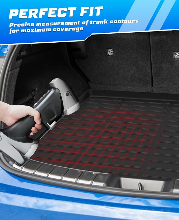 Sunsdrew Rear Trunk Mat for 2022-2026 Lexus NX Accessories NX 250/NX 350/NX 350h/NX 450h+, All Weather Cargo Mat Trunk Liner, TPE Rubber, Raised Edge - Image 5