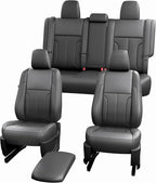 redblue Custom Fit Toyota Corolla Seat Covers for 2014-2019 L/LE/LE Eco | Black leather Seat Covers Full Set, Fit 2014 2015 2016 2017 2018 2019 Corolla L LE LE Eco, Front and Rear Car Seat Cover - Image 9
