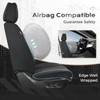 Coverado Nappa Leather Car Seat Covers Front Set, Luxury Waterproof Seat Protectors, Airbag Compatible Anti‑Slip Auto Seat Covers, Universal Fit for Most Cars SUVs Trucks Pickup Vehicles - Image 3