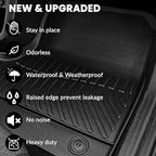 AUXKO All Weather Cargo Mat for Honda Civic Hatchback (Not Sedan) 2026-2022 | High Wall,All-Weather,All Season,Odorless,Anti Slip,Rain&Salt Resistant,TPE Material,Black,Accessories,Pet Friendly - Image 6