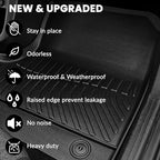 AUXKO Floor Mats Cargo Mat Backrest Mat for Kia Sorento 7 Seats 2016-2020 | High Wall,All-Weather,All Season,Odorless,Anti Slip,Rain&Salt Resistant,TPE Material,Black,Accessories,Pet Friendly - Image 6