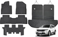 AUXKO Floor Mats Cargo Mat Backrest Mat for Kia Sorento 7 Seats 2016-2020 | High Wall,All-Weather,All Season,Odorless,Anti Slip,Rain&Salt Resistant,TPE Material,Black,Accessories,Pet Friendly by AUXKO
