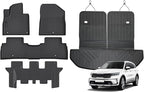 AUXKO Floor Mats Cargo Mat Backrest Mat for Kia Sorento 7 Seats 2016-2020 | High Wall,All-Weather,All Season,Odorless,Anti Slip,Rain&Salt Resistant,TPE Material,Black,Accessories,Pet Friendly by AUXKO