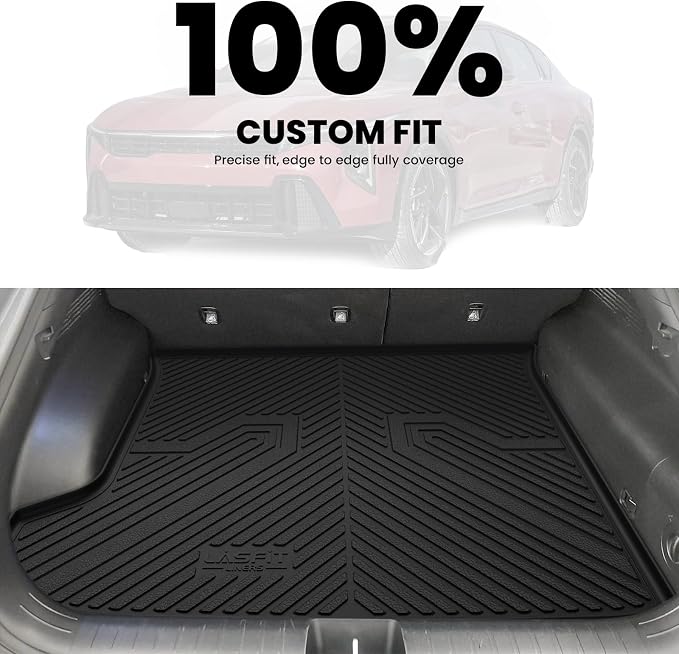 LASFIT Cargo Mat for Kia EV6 2024 2023 2022 | All Weather TPE Custom Fit Cargo Trunk Mat Accessories, Black - Image 3