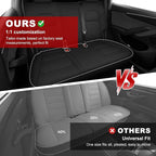 TTX LIGHTING Custom Fit Seat Covers for Tesla Model Y 2020-2026 | Preserve Premium Interior with Original Seat Pattern Perforated Waterproof Faux Leather Full Set Airbag Compatible - Image 5