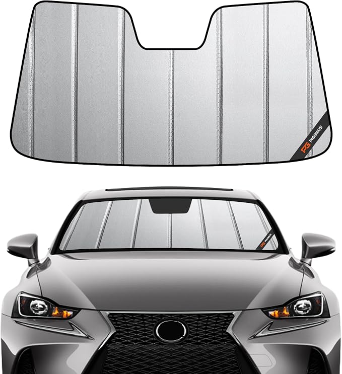 Pigenius Windshield Sun Shade for Lexus IS200t/IS250/IS300/IS350/IS F 2014-2020 Front Window Sunshade - Safeguard by Pigenius