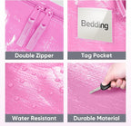 TICONN 8 Pack Extra Large Moving Bags Heavy Duty with Zippers & Carrying Handles, Durable Storage Bags Moving Boxes for Closet Organizers and Storage (8 Pack, Pink) - Image 6