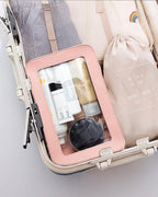 2 Pcs Clear Makup Bag Set, Clear Cosmetic Bags with Zipper Waterproof Small Travel Cosmetic Case Cute Make Up Pouch Mini Car Essentials for Women Travel Car Organizer - Image 7