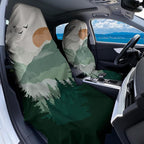 2 Pack Car Towel Seat Covers with Storage Bag, Multifunctional Towel for Gym Outdoor Sport, Picnic, Beach, Pet Dog Travel,Non-Slip Washable Car Seat Protector (Landscape Painting) - Image 2