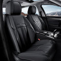 Coverado Nappa Leather Car Seat Covers Front Set, Luxury Waterproof Seat Protectors, Airbag Compatible Anti‑Slip Auto Seat Covers, Universal Fit for Most Cars SUVs Trucks Pickup Vehicles by COVERADOAUTO