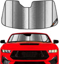 Pigenius Windshield Sun Shade for Ford Mustang 2024-2026 Custom Front Window Sunshade - Metallic by Pigenius