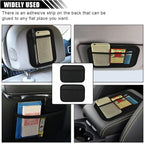 smilfuy 2PCS Car Net Pocket, Car Sticky Organizer Mesh Pocket Side Clutter Scattered Storage Phone Holder, Elastic Mesh Seat Back Pocket Car Storage Net Bag, Strong Paste Organizer (2 Large) - Image 6