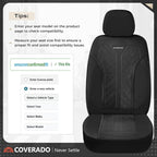 Coverado Car Seat Covers, Seat Covers Full Set, Mesh Breathable Seat Protectors 5 Seats, 5-Piece Black Automotive Seat Covers, Universal Fit for SUV, Sedan, Truck - Image 5