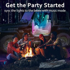 HMYC Acrylic Interior Car LED Strip Light with APP, 18-in-1 128 Colorful 6 Pieces Fiber Optic Car Decoration Atmosphere Light Kits, Dual Zone Music Sync Rhythm RGB Neon Lighting for All Cars - Image 9