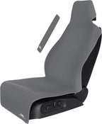 Gear Gray Premium Universal Fit Waterproof Stain Resistant Grey Car Seat Cover Neoprene Non-Slip Bucket Seat Dog Sweat Proof Protector Save Your Leather Cloth Seats Van Truck Auto SUV Sedan by Gorla
