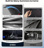 Zanch Windshield Sun Shade Umbrella for Toyota RAV4, Mazda CX-5, Honda CR-V | [99% UV Protection, Up to 75℉ Cooler] Snug Fit, scratch-free, Sturdy Frame, Foldable Front Sunshade Umbrella for SUV - Image 5