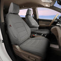 Full Set Car Seat Covers for Honda Odyssey 2005-2010,8-Seater,Faux Leather | for EX,EX-L,Touring,2nd Row 40/20/40 Split Seat,Waterproof Seat Protector,Fit Like A Glove(Gray) by Coverdream