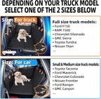 MAXFUT Dog Car Seat Cover for Back Seat,Seat Extender for Full Size Truck | Hard Bottom Dog Hammock,Waterproof,Scratch Resistant Leather,Strong Support,More Rest Space,Truck Back Seat Protector,Black - Image 2