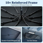 [2026 Upgraded] Car Windshield Sun Shade Umbrella(X-Small 55" L x 23" W) | Front Window Sunshade with Thermo Shield Fabric, Foldable Car Sun Visor for Heat Reduction and Interior Protection - Image 5