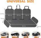 Dog Car Seat Cover for Back Seat, Fits Cars/SUVs/Trucks, M-Charcoal Grey - Image 2