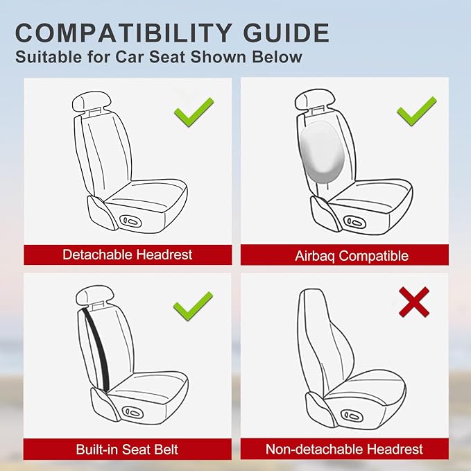 1 Pack Black Ventilated Cooling Car Seat Covers for Summer | 3D Air Mesh, PU Leather, Breathable, with Storage pocket, Non-slip, Universal Fit for Car Truck SUV, Easy to Install - Image 7