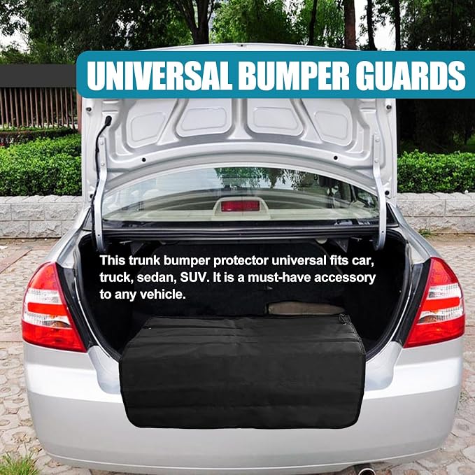 Universal Foldable Car Trunk Bumper Guard Mat Rear Bumper Protector, SUV Cargo Liner Floor Mat Liner Floor Mat Prevent Scratches, 31.4 x 25.2 Inch - Image 7