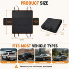 Dog Car Seat Cover for Back Seat, Waterproof Dog Hammock for Car, Non-Slip Dog Covers for Cars Backseat, Universal Pet Car Seat Cover Protector for Cars SUVs Trucks (Black Border) - Image 4