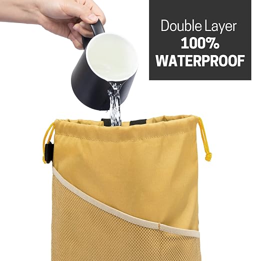 GNEGNI 2PCS Hanging Car Garbage Can - Waterproof Leakproof Trash Bag | Car Trash Can with Durable Leakproof Lining, Keeps Vehicle Clean and Neat - Image 3