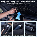 [2026 Upgraded] DooGooCoo Windshield Sun Shade [Up to 70°F Cooler, 100% Sunlight Blocked] car Sun Shade Windshield Umbrella, Keeps Interior Cooler car Shade Front Windshield, Medium 57" x 32". - Image 8