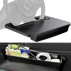 Steering Wheel Tray Car Desk Laptop Food Vehicle Travel | steering wheel car tray desk, multipurpose laptop and food table, fits most steering wheels, portable vehicle accessory by Elfzone