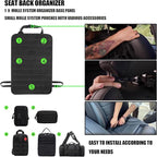 7 PACK Tactical Seat back organizer Truck organizer With 6 Detachable Pouches Universal For Car Truck Ford Jeep Military-Grade Heavier Panels With Multi-functional Packs (khaki) - Image 4