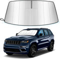 Windshield Sun Shade for Jeep Grand Cherokee 2022-2026 | Custom Fit, Accordion Folding Design, Car Front Window Sunshade, Sunshield Sun Visor Protector, Blocks UV, Car Accessories by Unknown