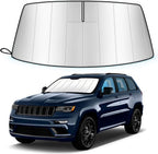 Windshield Sun Shade for Jeep Grand Cherokee 2022-2026 | Custom Fit, Accordion Folding Design, Car Front Window Sunshade, Sunshield Sun Visor Protector, Blocks UV, Car Accessories by Unknown