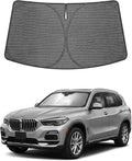 Proadsy Custom Fit 2019-2026 BMW X5 Windshield Sun Shade, Blocks Heat | Ice Crystal Micro-Refraction Blocks 99% UV, Drops Cabin Temp 54°F. Foldable Full Coverage for Summer Parking/Camping Privacy by Proadsy
