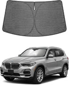 Proadsy Custom Fit 2019-2026 BMW X5 Windshield Sun Shade, Blocks Heat | Ice Crystal Micro-Refraction Blocks 99% UV, Drops Cabin Temp 54°F. Foldable Full Coverage for Summer Parking/Camping Privacy by Proadsy