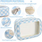 YOPCDJ 5PCS Diaper Bag Organizer Pouch Set, TSA Approved Toiletry Bag，Clear Waterproof TPU Makeup Bag Set Travel Organizer Bags for Women and Kids - Image 4