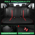 RIDEPOSH Custom Fit Seat Covers for Honda Civic 2016-2021 | Sedan LX, Faux Leather, Solid Bench Rear, No Rear Armrest, Waterproof, Full Coverage, Airbag Compatible, Easy-to-clean - Image 5