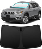 INSAUTO Custom Fit Windshield Sun Shade for Jeep Cherokee 2014-2023 | Foldable Front Window Sunshade Car Accessories, UV & Heat Reflector, Keeps Interior Cool, Includes Storage Bag by INSAUTO