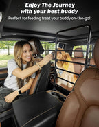 JOYTUTUS Dog Car Barrier, Pet Barrier Follow the Seat Movement 34"- 58" Width Adjustable SUV Dog Barrier for Back Seat, Vehicle Gate Heavy Duty, Ideal for Sedans SUVs Trucks MPVs - Image 4