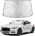 EcoNour Windshield Sunshade Compatible for Infiniti Q60 Coupe 2017-2020 2021 2022, Sun Visor for Front Windshield & Window Sun Shade Cover, UV Heat Blocker & Protector, Car Accessories by EcoNour
