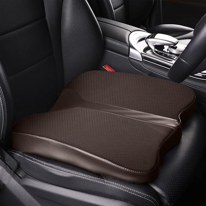 Car Seat Cushion, Comfort Memory Foam Seat Cushion for Driving by LARROUS