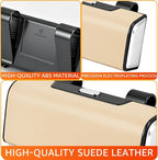 Car Sunglasses Holder for Sun Visor, Button Leather Eyeglass Hanger and Interior Storage Box - Image 3
