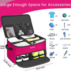 YOREPEK Golf Gifts for Men, 2 Layer Golf Trunk Organizer for 2 Pair Shoes | Waterproof Car Trunk Locker with Separate Ventilated Compartment for Balls, Tees, Clothes, Gloves, Birthday Gifts for Golfers - Image 6